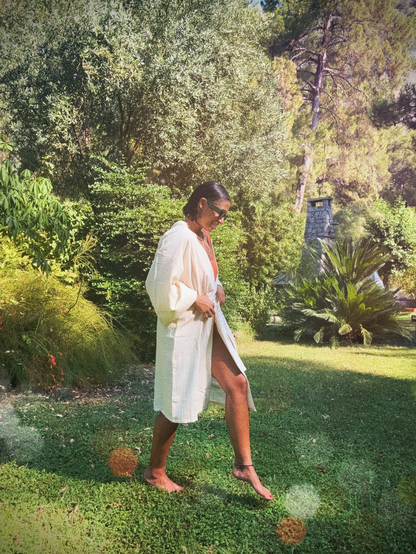 SADE Beach Kimono Minimalist, Cotton Cover up