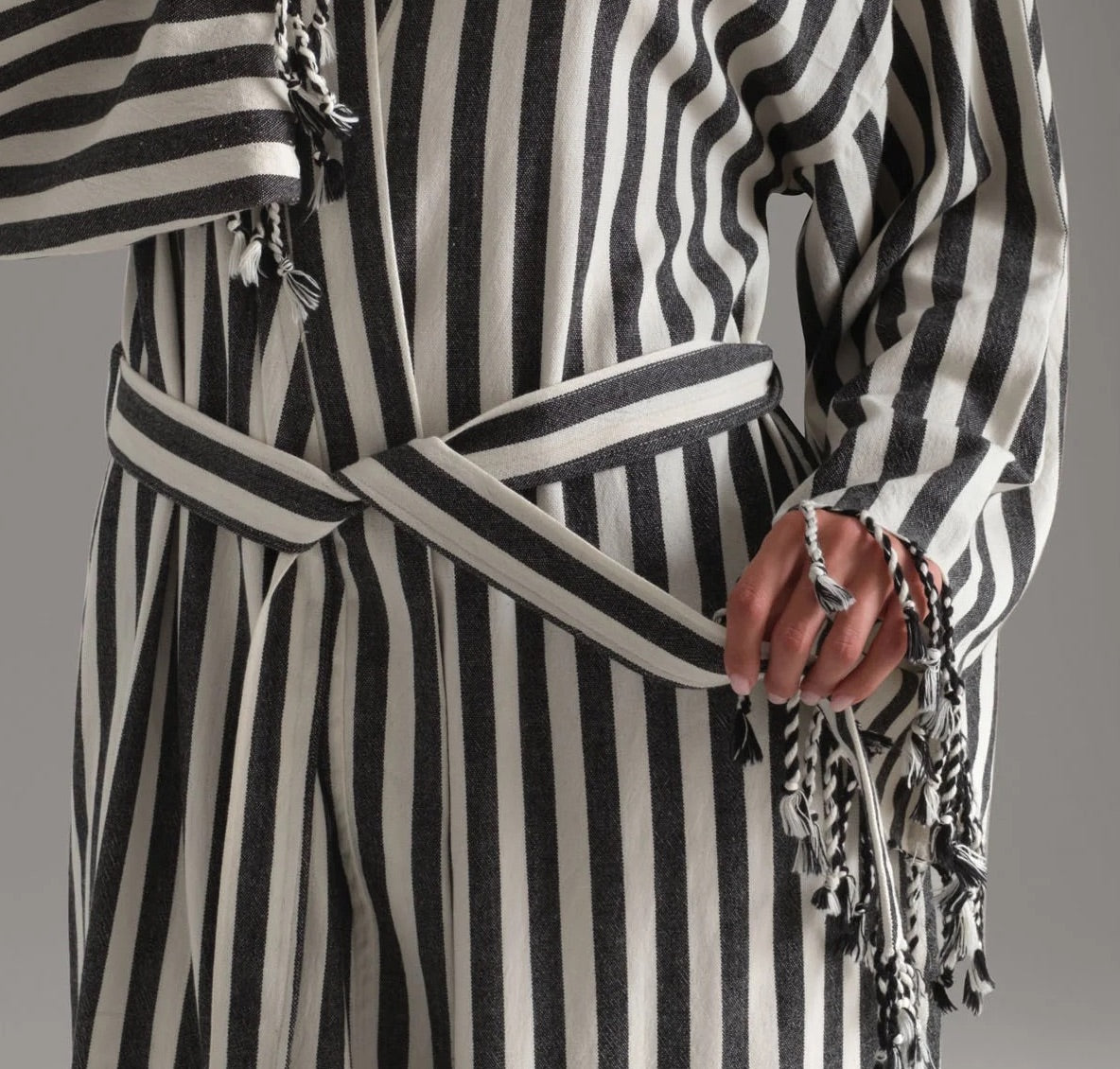 Datca Striped Bathrobe, Beach Wear,