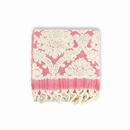 Serviette de bain turque faite à la main, serviette de bain en jacquard damassé, 100 %