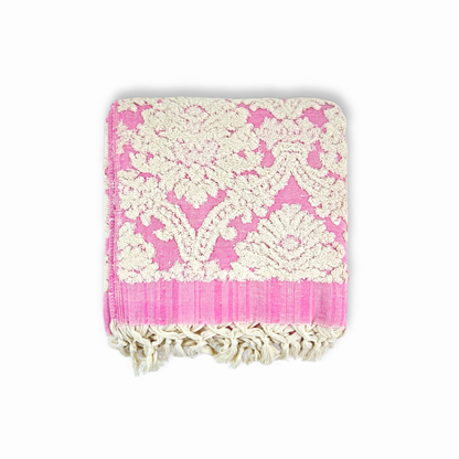 Serviette de bain turque faite à la main, serviette de bain en jacquard damassé, 100 %