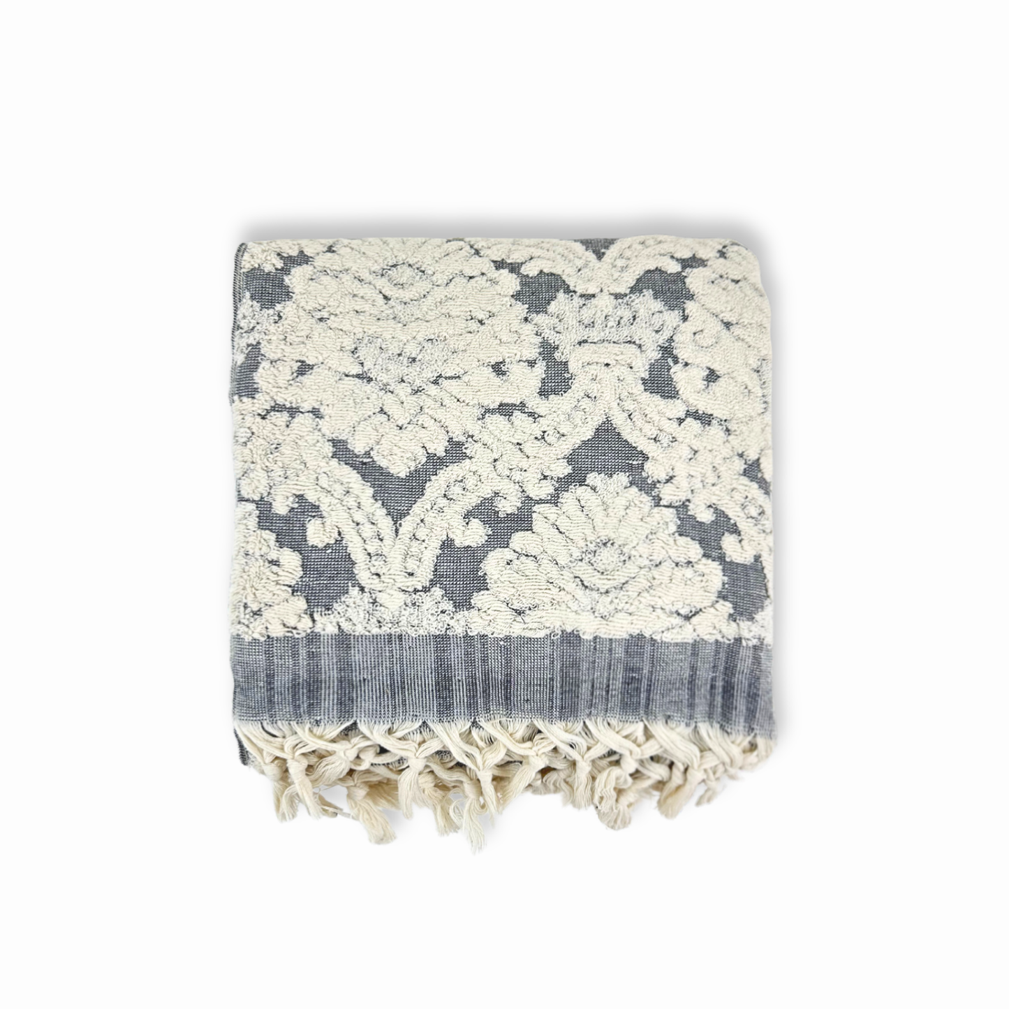 Serviette de bain turque faite à la main, serviette de bain en jacquard damassé, 100 %