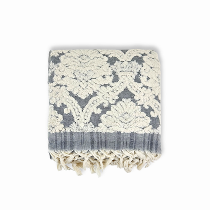 Serviette de bain turque faite à la main, serviette de bain en jacquard damassé, 100 %
