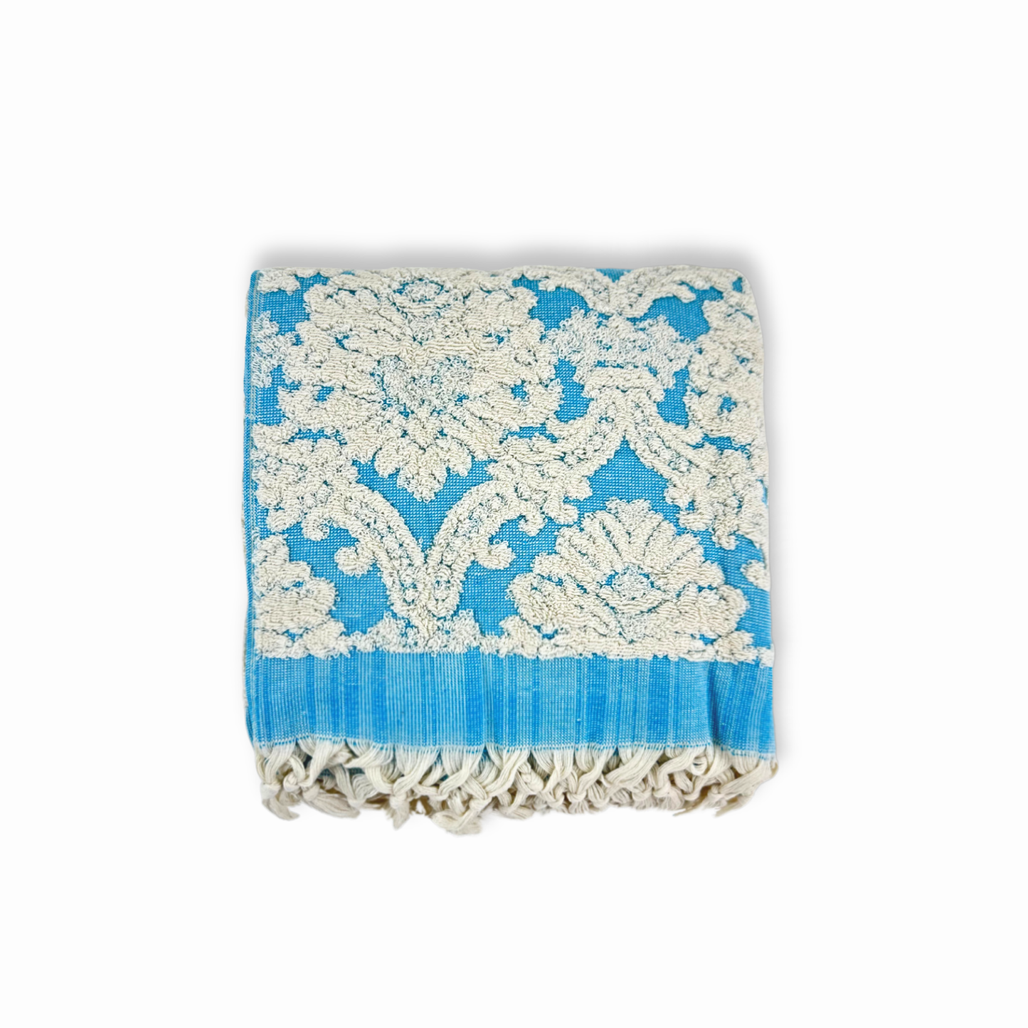 Serviette de bain turque faite à la main, serviette de bain en jacquard damassé, 100 %