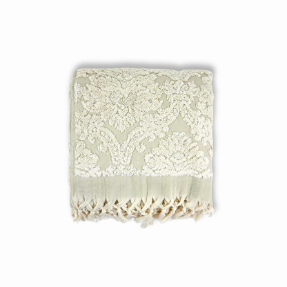 Serviette de bain turque faite à la main, serviette de bain en jacquard damassé, 100 %