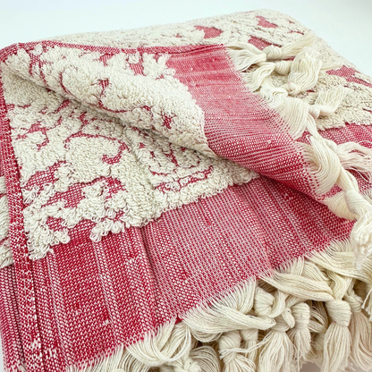 Serviette de bain turque faite à la main, serviette de bain en jacquard damassé, 100 %