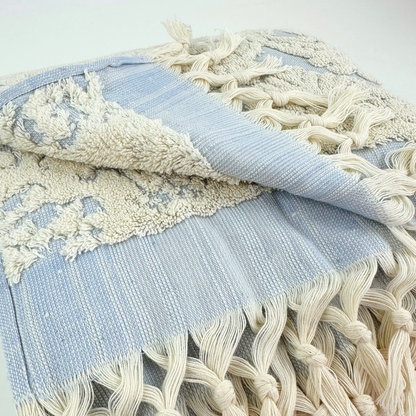 Serviette de bain turque faite à la main, serviette de bain en jacquard damassé, 100 %