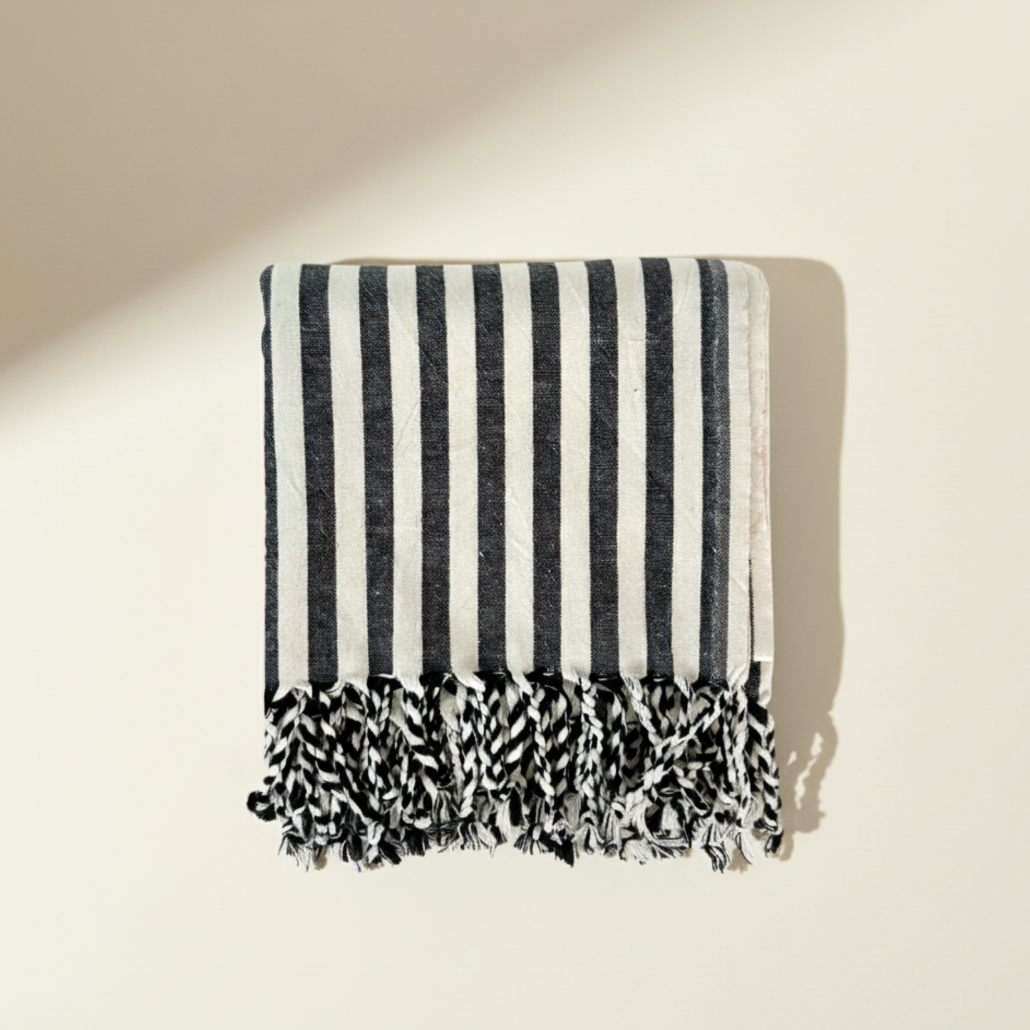 Serviette turque à rayures Datca, serviette de hammam Peshtemal